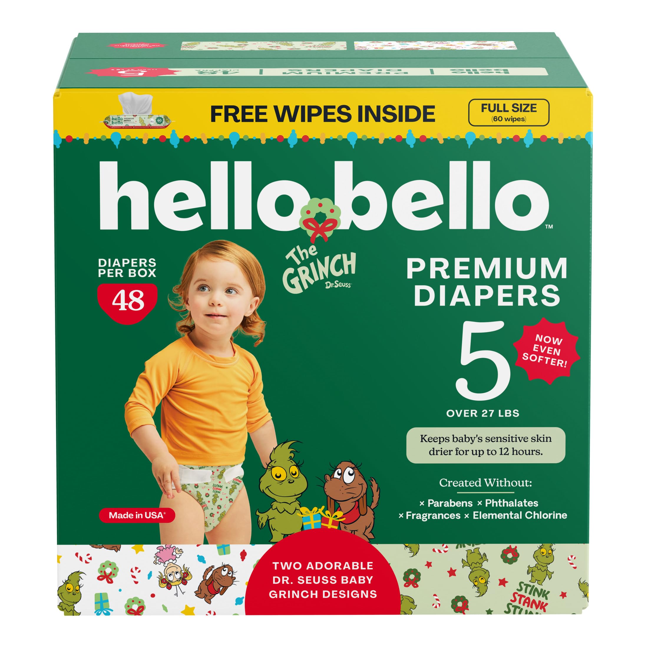 Size 5 Diapers (27+ lbs)