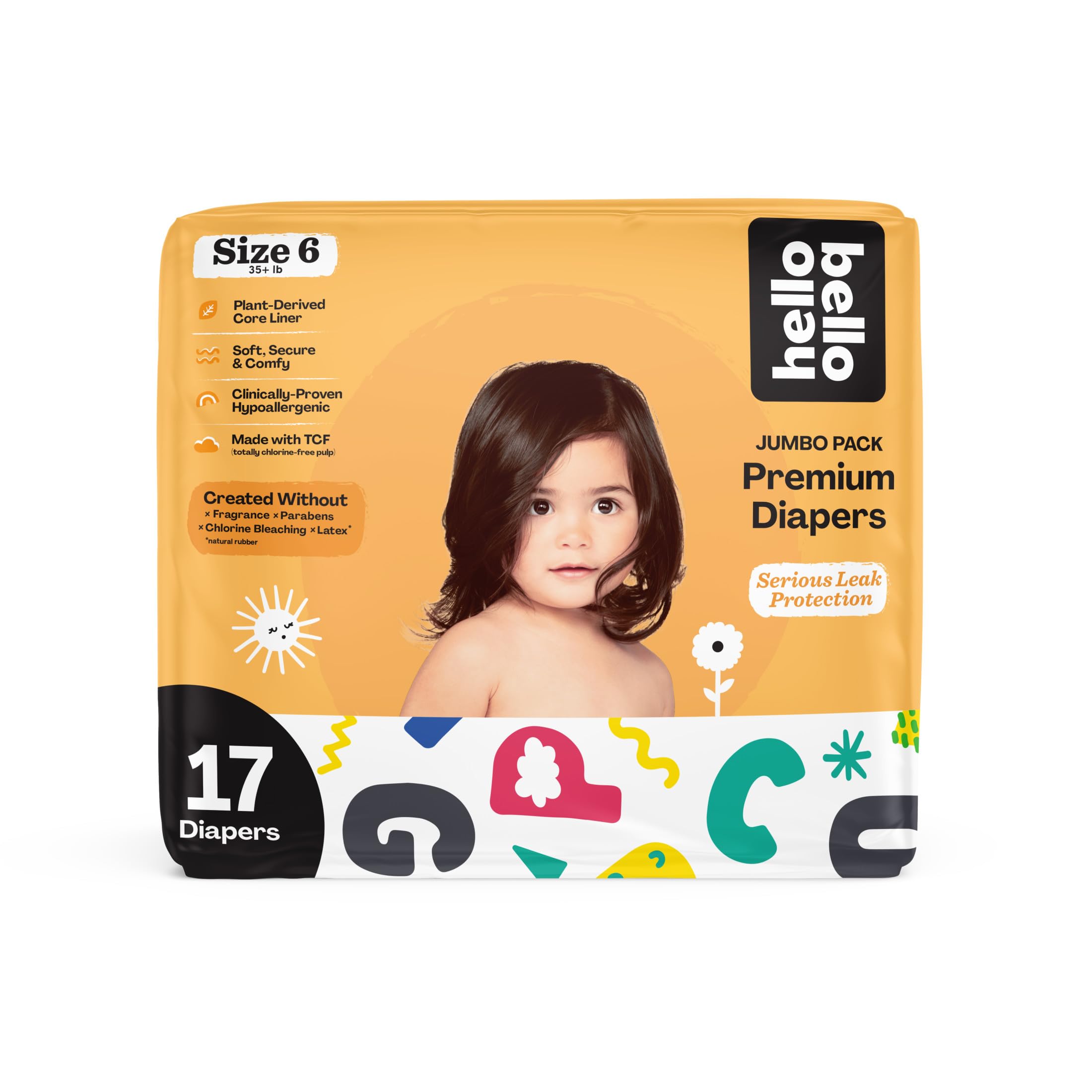 Size 6 Diapers (35+ lbs)